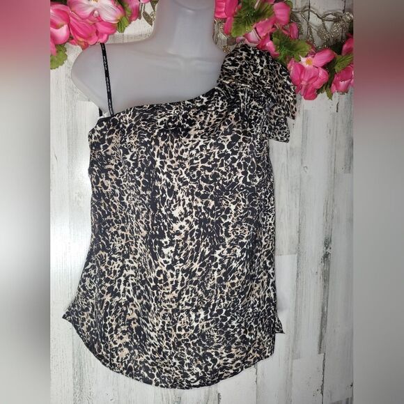 NWT Avec Les Filles Cold Shoulder Blouse - Picture 5 of 11